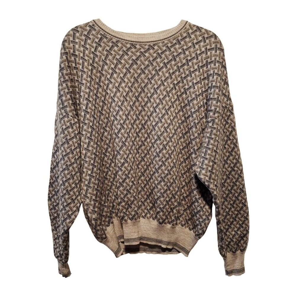 Vintage Maglificio Florence 100% Merino Wool Sweater XL Made In Italy Grandpa